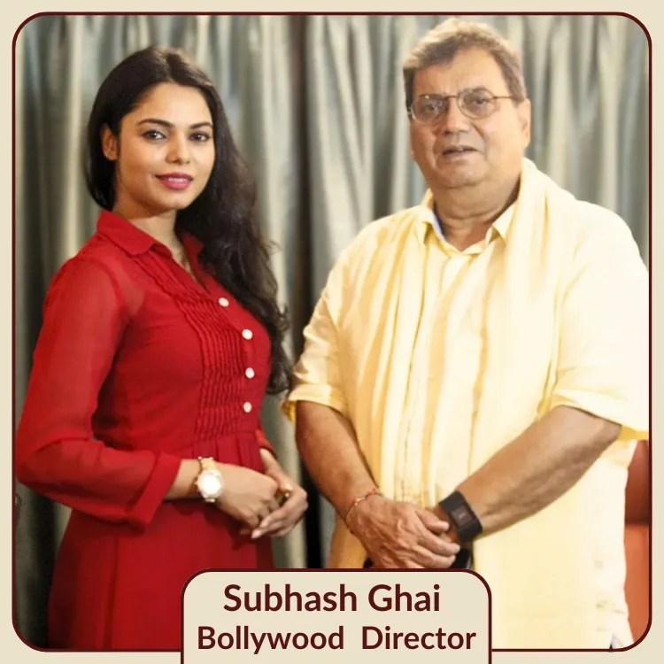Kyrah Khan with Subash Ghai